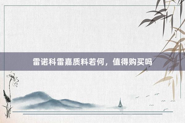 雷诺科雷嘉质料若何，值得购买吗